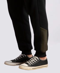 Super Combed Cotton Rich Fleece Fabric Regular Fit Jogger with Zipper Pockets - Black