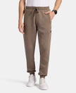 Super Combed Cotton Rich Fleece Fabric Regular Fit Jogger with Zipper Pockets - Bungee Cord