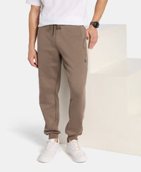 Super Combed Cotton Rich Fleece Fabric Regular Fit Jogger with Zipper Pockets - Bungee Cord