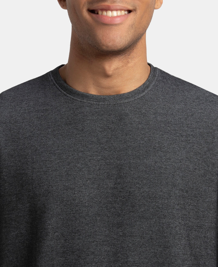 Super Combed Cotton Rich Sweatshirt with Ribbed Cuffs - Black