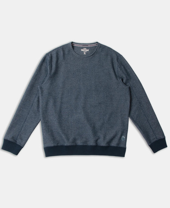 Super Combed Cotton Rich Sweatshirt with Ribbed Cuffs - Navy
