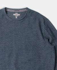 Super Combed Cotton Rich Sweatshirt with Ribbed Cuffs - Navy
