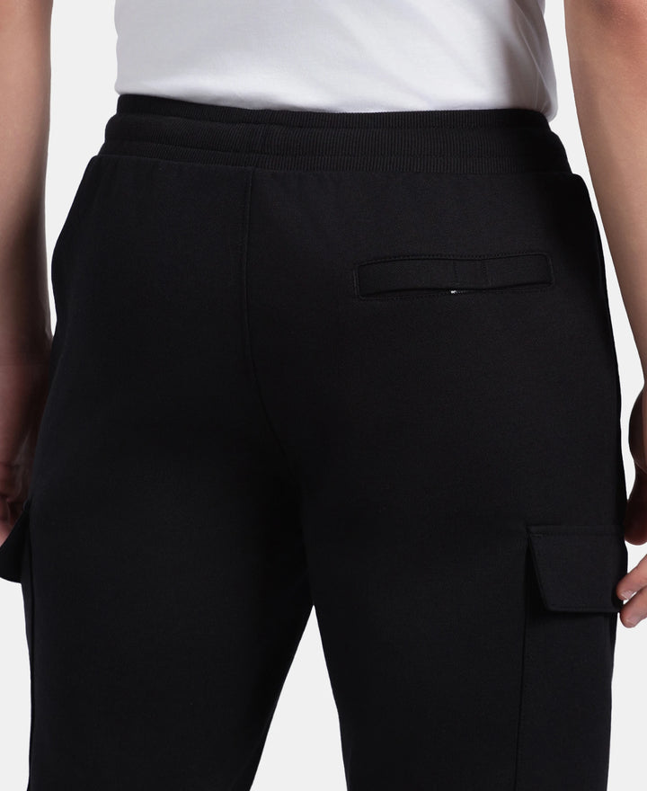 Super Combed Cotton Rich Regular Fit Cargo Pocket Shorts - Black