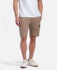 Super Combed Cotton Rich Regular Fit Cargo Pocket Shorts - Desert Taupe