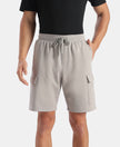 Super Combed Cotton Rich Regular Fit Cargo Pocket Shorts - Ghost Gray