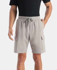 Super Combed Cotton Rich Regular Fit Cargo Pocket Shorts - Ghost Gray
