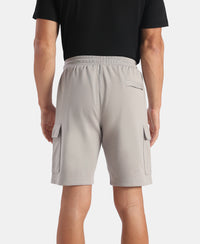 Super Combed Cotton Rich Regular Fit Cargo Pocket Shorts - Ghost Gray