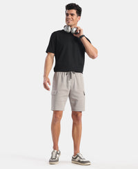 Super Combed Cotton Rich Regular Fit Cargo Pocket Shorts - Ghost Gray