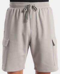 Super Combed Cotton Rich Regular Fit Cargo Pocket Shorts - Ghost Gray