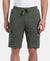 Super Combed Cotton Rich Regular Fit Cargo Pocket Shorts - Thyme