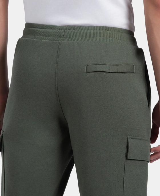 Super Combed Cotton Rich Regular Fit Cargo Pocket Shorts - Thyme