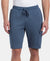 Super Combed Cotton Rich Regular Fit Cargo Pocket Shorts - Vintage Indigo