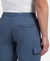 Super Combed Cotton Rich Regular Fit Cargo Pocket Shorts - Vintage Indigo