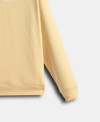 Super Combed Cotton Rich Graphic Print Fleece Sweatshirt with StayWarm Technology  - Sahara Sun UM66