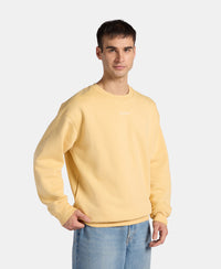 Super Combed Cotton Rich Graphic Print Fleece Sweatshirt with StayWarm Technology  - Sahara Sun UM66