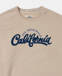 Super Combed Cotton Rich Fleece Printed Sweatshirt with StayWarm Technology - Pure Cashmere