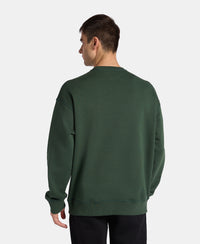 Super Combed Cotton Rich Fleece Printed Sweatshirt with StayWarm Technology - Sycamore