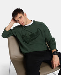 Super Combed Cotton Rich Fleece Printed Sweatshirt with StayWarm Technology - Sycamore