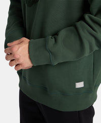 Super Combed Cotton Rich Fleece Printed Sweatshirt with StayWarm Technology - Sycamore