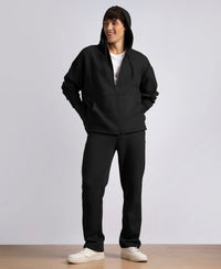Oversized Super Combed Cotton Rich Fleece Jacket with StayWarm Technology - Black