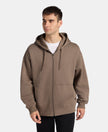 Oversized Super Combed Cotton Rich Fleece Jacket with StayWarm Technology - Bungee Cord