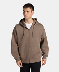 Oversized Super Combed Cotton Rich Fleece Jacket with StayWarm Technology - Bungee Cord