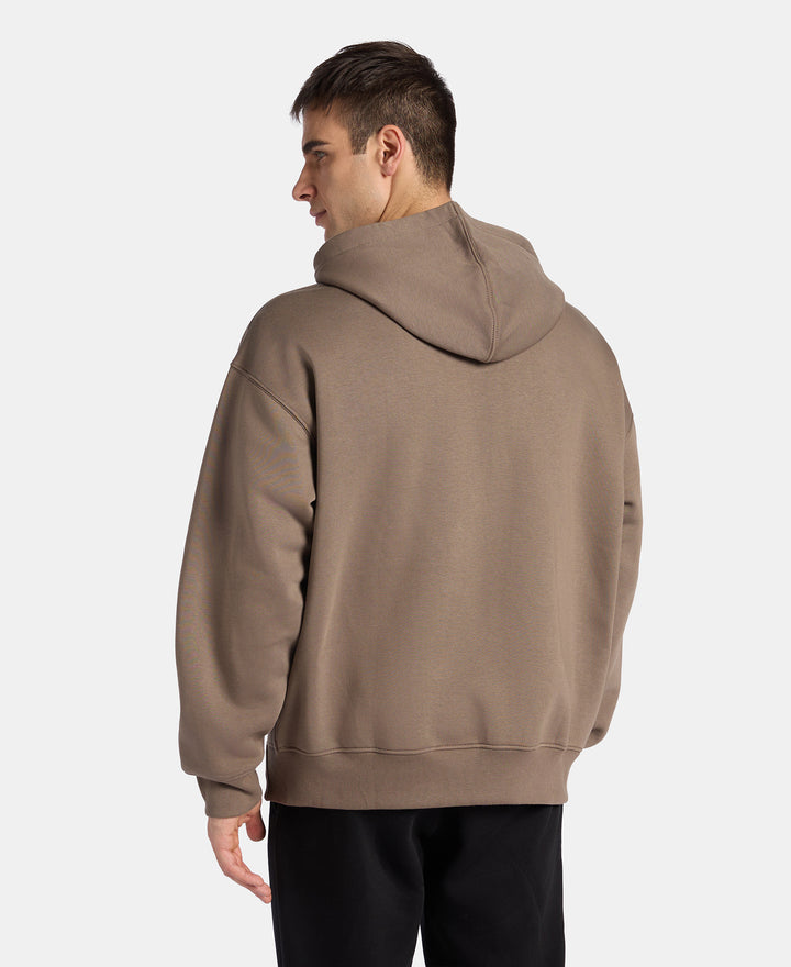 Oversized Super Combed Cotton Rich Fleece Jacket with StayWarm Technology - Bungee Cord