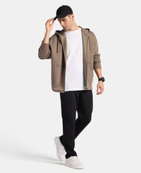 Oversized Super Combed Cotton Rich Fleece Jacket with StayWarm Technology - Bungee Cord