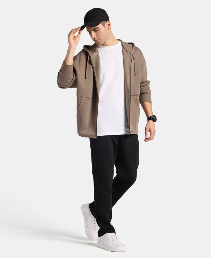 Oversized Super Combed Cotton Rich Fleece Jacket with StayWarm Technology - Bungee Cord