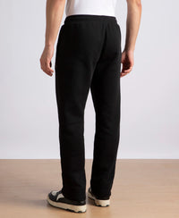 Super Combed Cotton Rich Fleece Trackpants with StayWarm Technology - Black