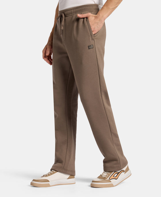 Super Combed Cotton Rich Straight Fit Fleece Trackpants with StayWarm Technology - Bungee Cord