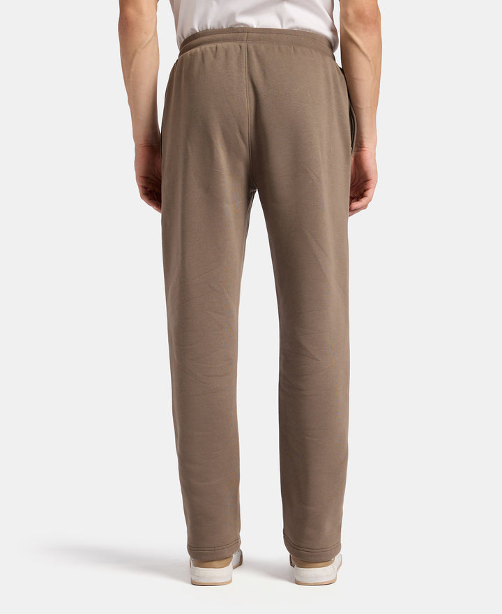 Super Combed Cotton Rich Straight Fit Fleece Trackpants with StayWarm Technology - Bungee Cord