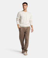 Super Combed Cotton Rich Straight Fit Fleece Trackpants with StayWarm Technology - Bungee Cord
