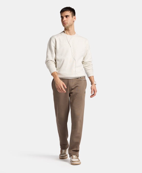 Super Combed Cotton Rich Straight Fit Fleece Trackpants with StayWarm Technology - Bungee Cord
