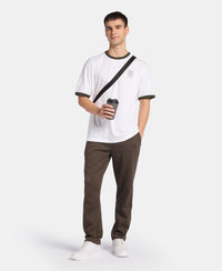 Super Combed Cotton Rich Relaxed Fit Graphic Printed T-Shirt - White