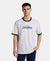Super Combed Cotton Rich Relaxed Fit Graphic Printed T-Shirt - White Melange