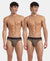 Super Combed Cotton Rib Solid Brief with Ultrasoft Waistband - Dark Khaki (Pack of 2)