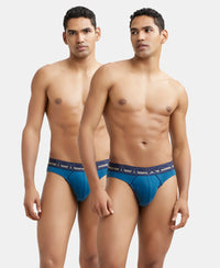 Super Combed Cotton Rib Solid Brief with Ultrasoft Waistband - Seaport Teal (Pack of 2)