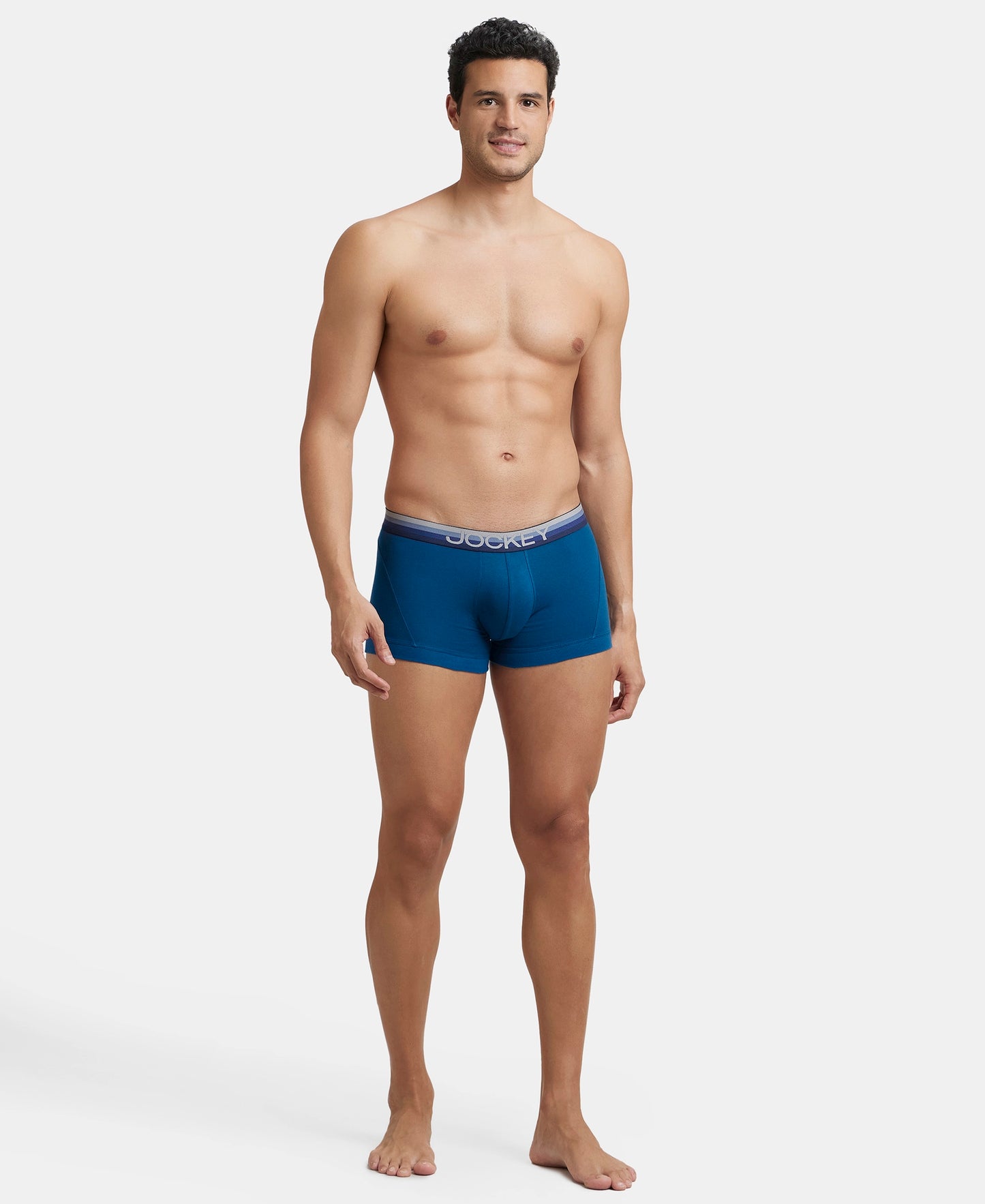 Super Combed Cotton Elastane Stretch Solid Trunk with Ultrasoft Waistband - Assorted