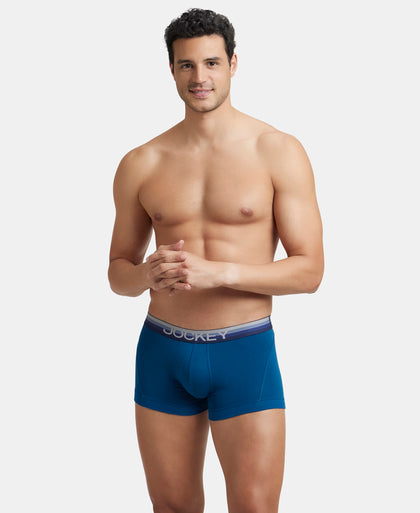 Super Combed Cotton Elastane Stretch Solid Trunk with Ultrasoft Waistband - Poseidon