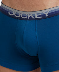 Super Combed Cotton Elastane Stretch Solid Trunk with Ultrasoft Waistband - Poseidon