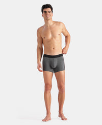 Super Combed Cotton Elastane Stretch Solid Trunk with Ultrasoft Waistband - Charcoal Melange