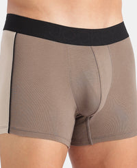 Super Combed Cotton Elastane Stretch Solid Trunk with Ultrasoft Waistband - Dark Khaki