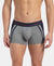 Super Combed Cotton Elastane Stretch Solid Trunk with Ultrasoft Waistband - Mid Grey Melange