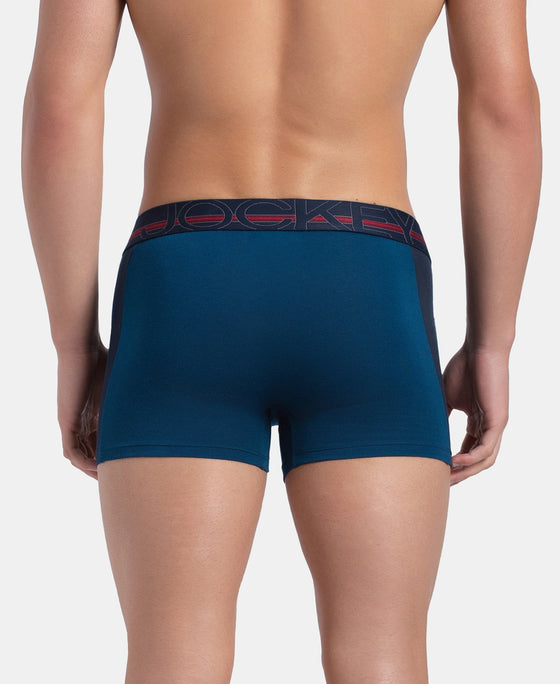 Super Combed Cotton Elastane Stretch Solid Trunk with Ultrasoft Waistband - Poseidon