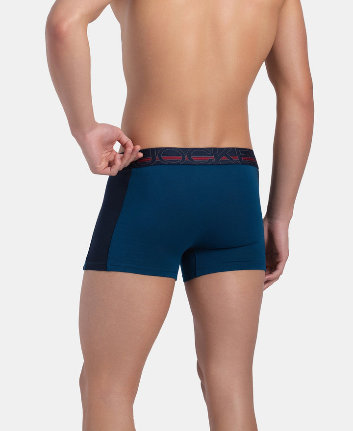 Super Combed Cotton Elastane Stretch Solid Trunk with Ultrasoft Waistband - Poseidon