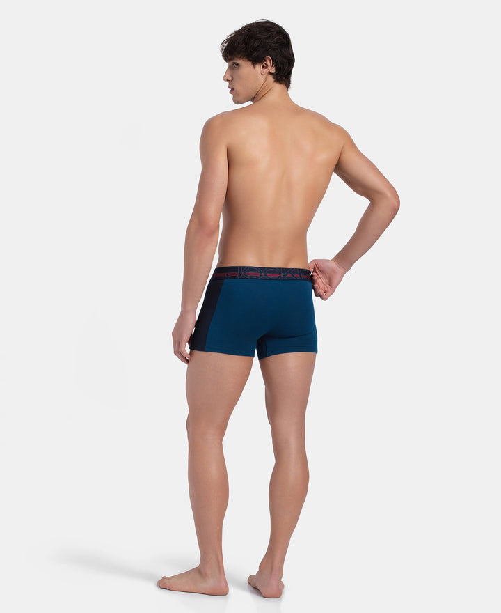 Super Combed Cotton Elastane Stretch Solid Trunk with Ultrasoft Waistband - Poseidon