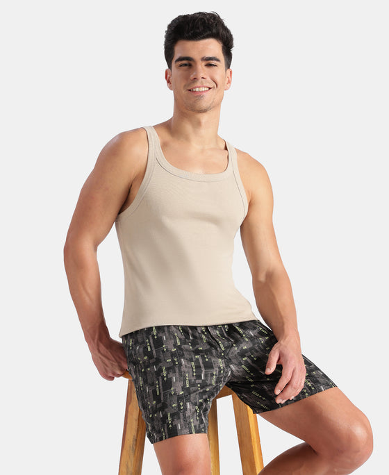 Gym Vest Rib Machine Buy Super Combed Cotton Rib Square Neck Gym Vest - Plaza Taupe US26 ...