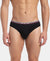 Super Combed Cotton Solid Brief with Ultrasoft Waistband - New Black