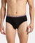 Super Combed Cotton Solid Brief with Ultrasoft Waistband - Black